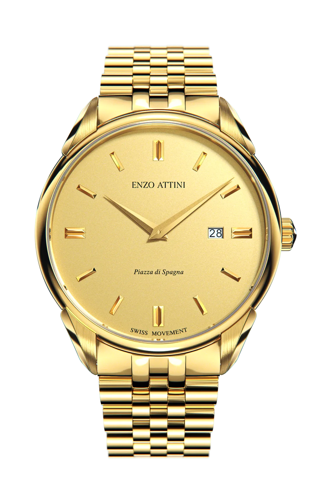 Piazza di Spagna, Roma - President Bracelet / Swiss Movement.
