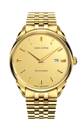 Piazza di Spagna, Roma - President Bracelet / Swiss Movement.