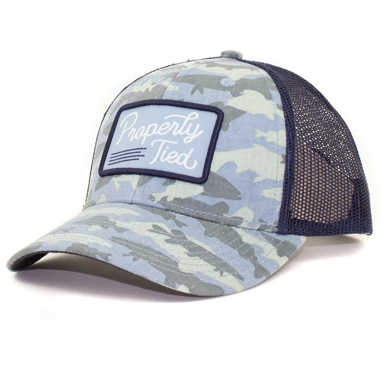 Properly Tied LD Sportsman Trucker Hat in Deep Sea Camo