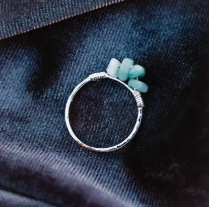 Pura Vida Wire Wrapped Gemstone Ring