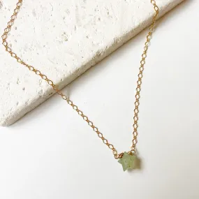 "The Universe" Star Shaped Gemstone Choker in Gold or Silver (16 inches)