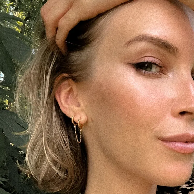 Remi Double Hoop Earrings - Single Side