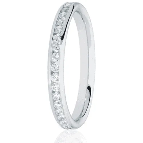 Round Brilliant Cut Channel Set .25ct