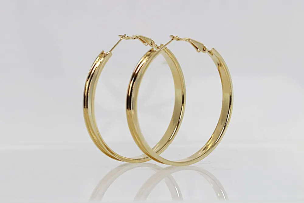 ROUND HOOP EARRINGS