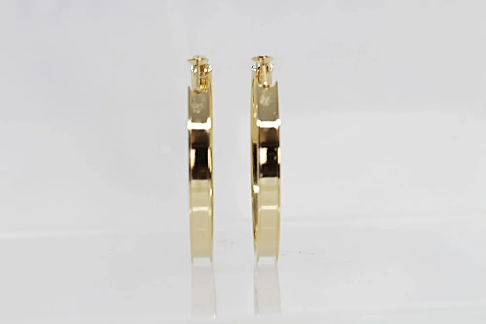 ROUND HOOP EARRINGS