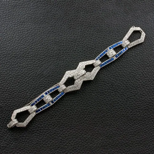 Sapphire & Diamond Estate Bracelet