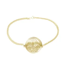 SCOTTISH RAIN DROPLETS BRACELET IN 9CT YELLOW GOLD