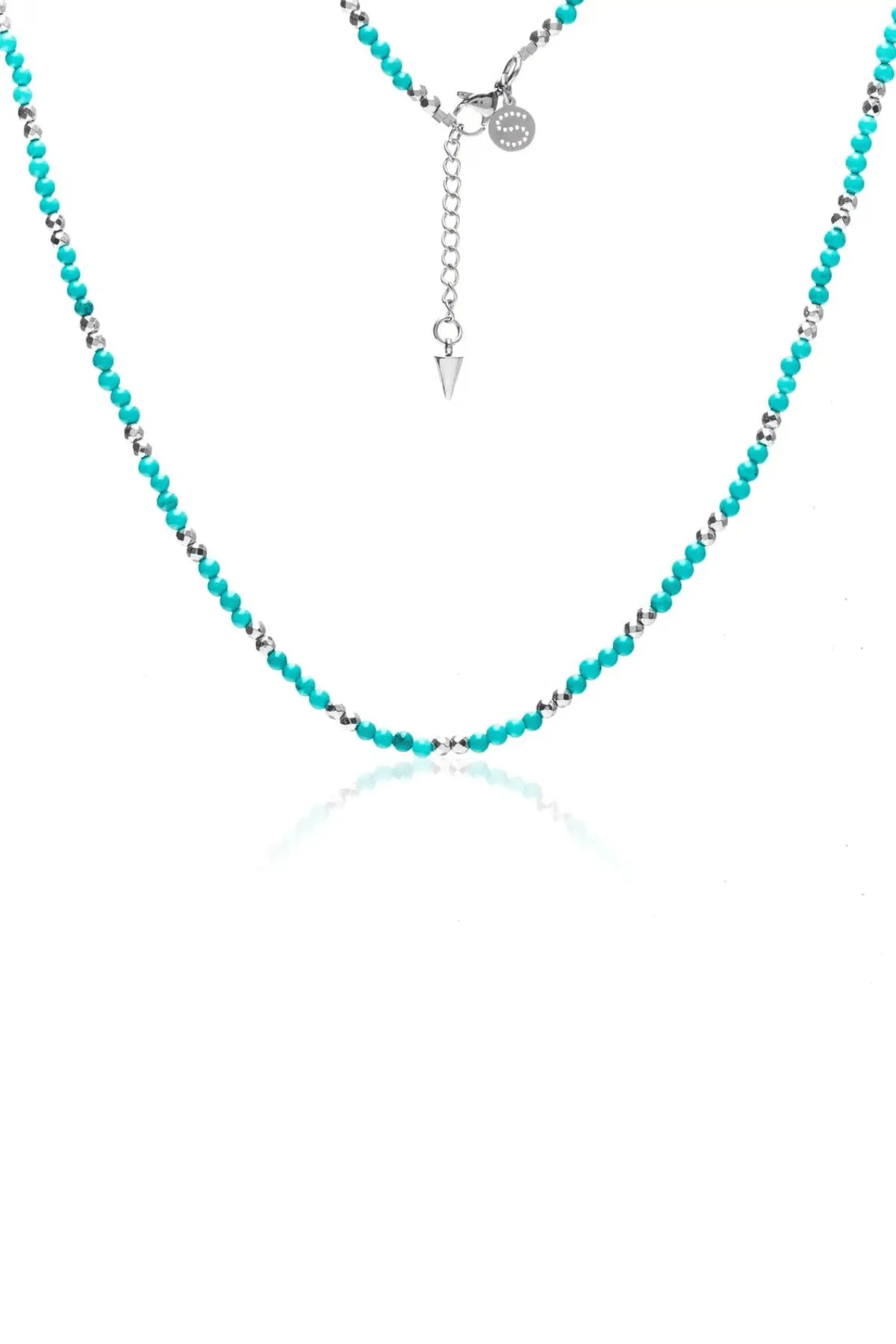 SEQUENCE NECKLACE TURQUOISE/SILVER