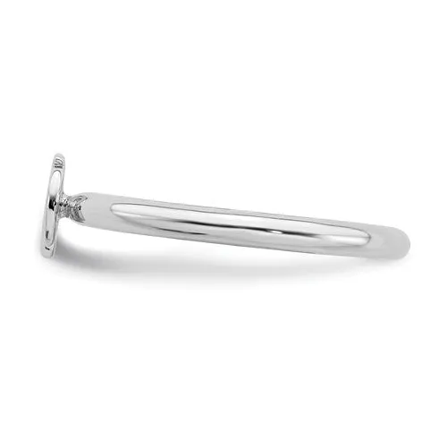 Sterling Silver Stackable Expressions Ohm Ring