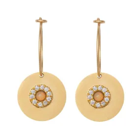 Sun Disc Hoops