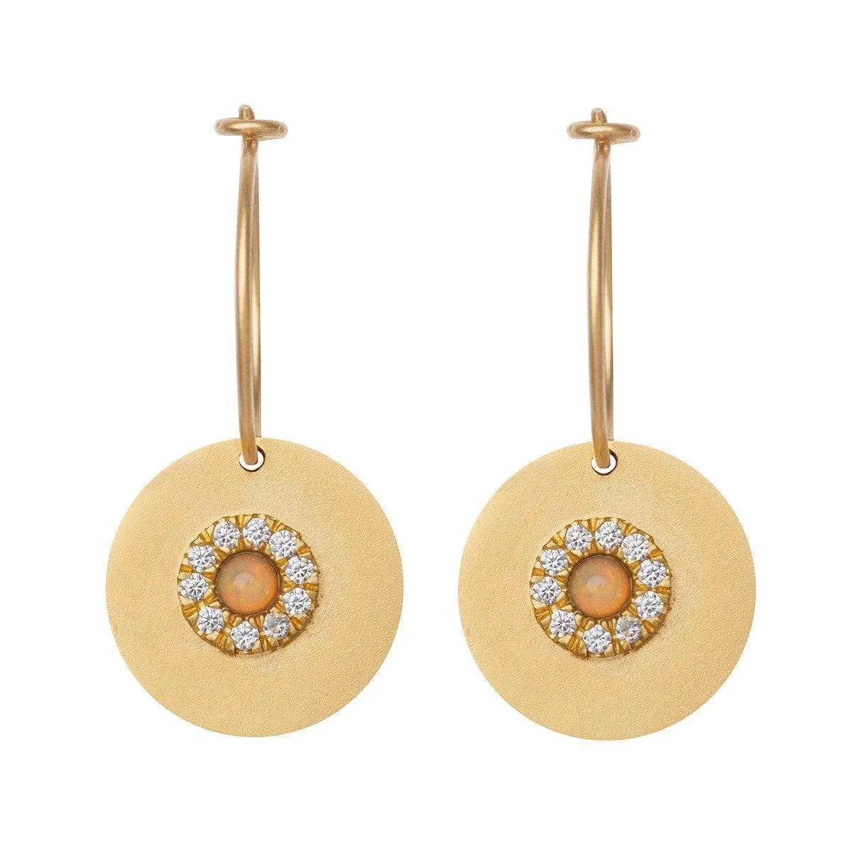 Sun Disc Hoops