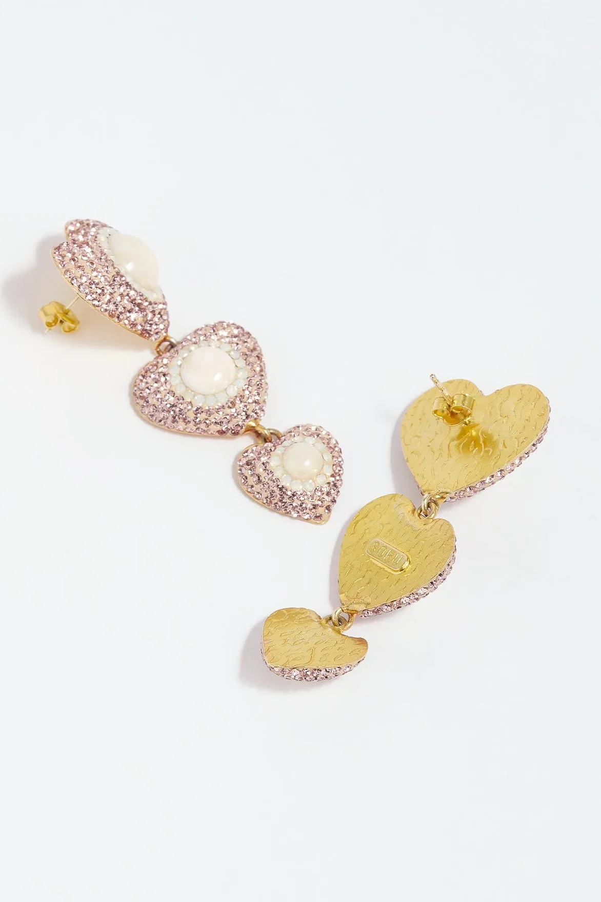 Sweetheart Blossom Drop Earrings
