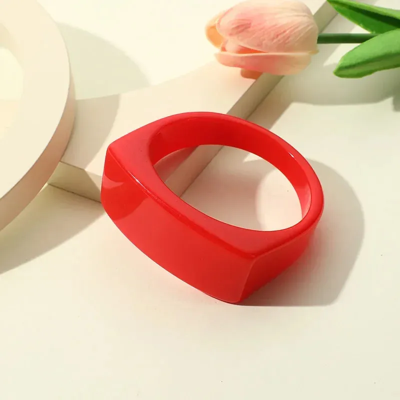 TEEK - Colorful Resin Wide Bracelet