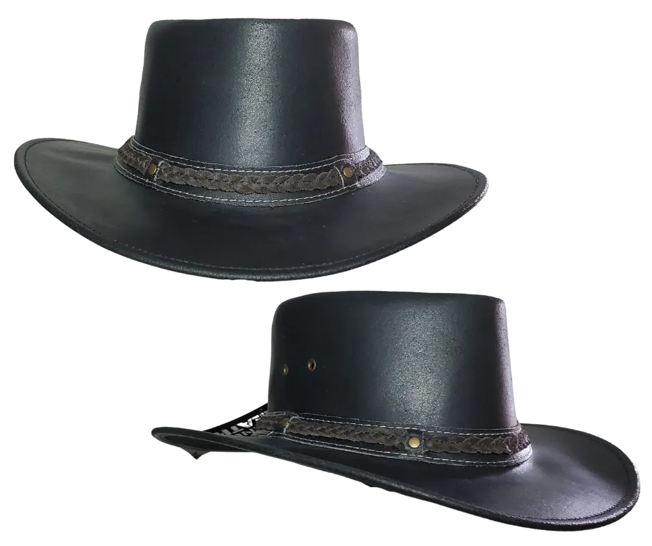 The Hombre Leather Outback Hat