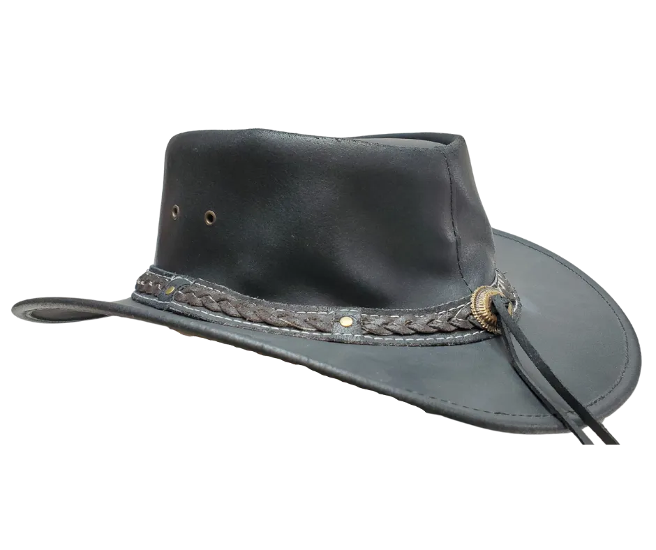 The Hombre Leather Outback Hat