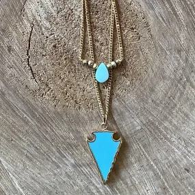 Tiered Arrowhead Necklace