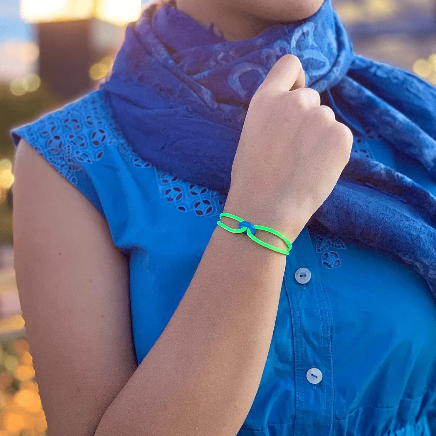 Wecord Blue Soho Cord Bracelet