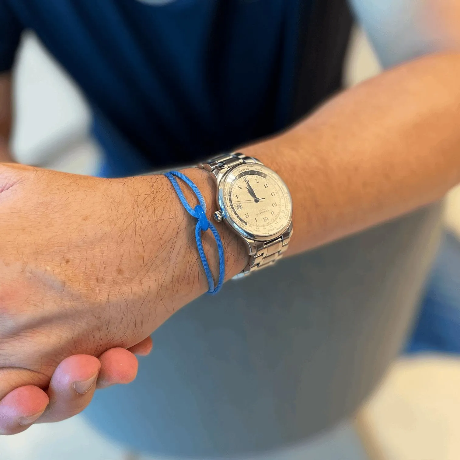 Wecord Blue Soho Cord Bracelet