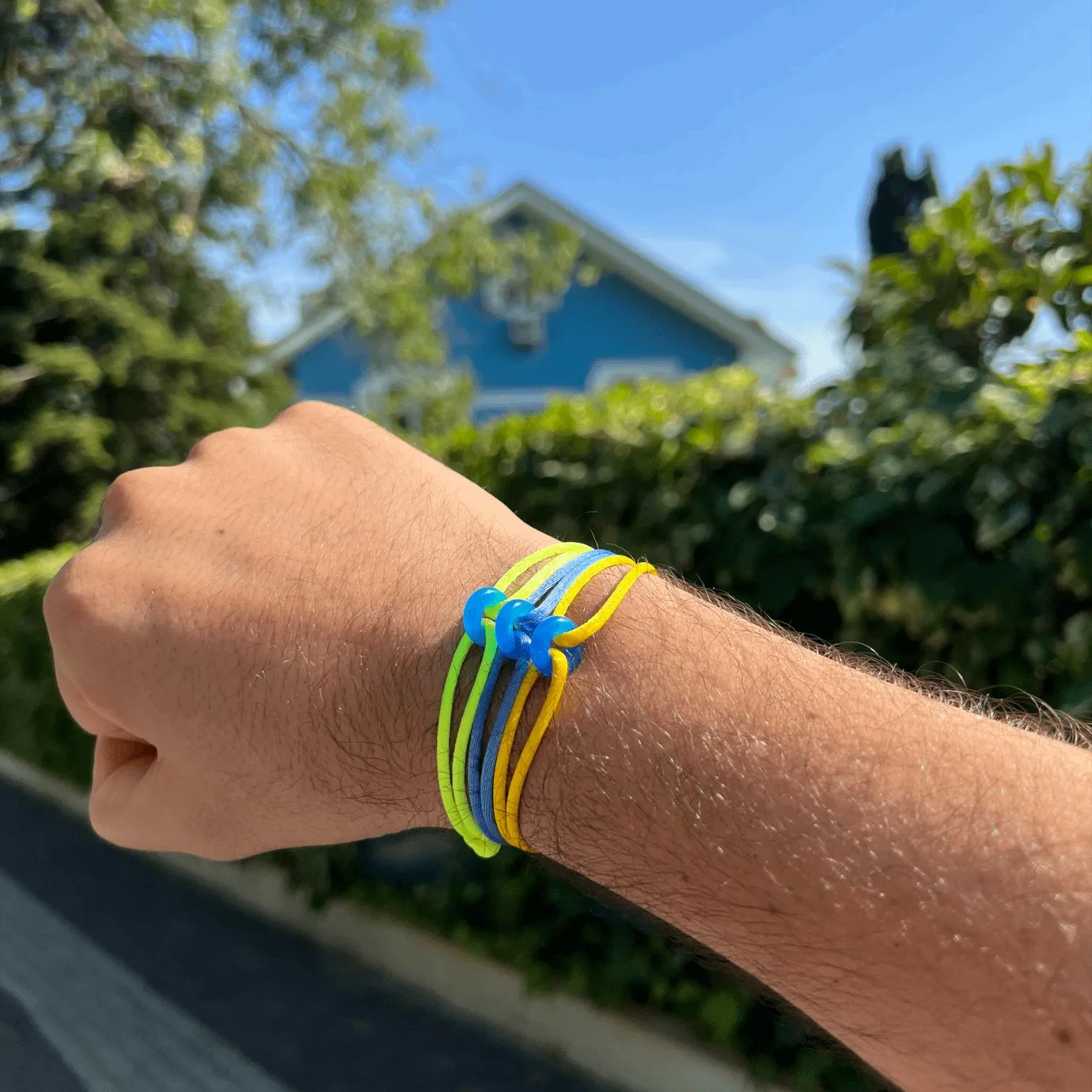 Wecord Blue Soho Cord Bracelet