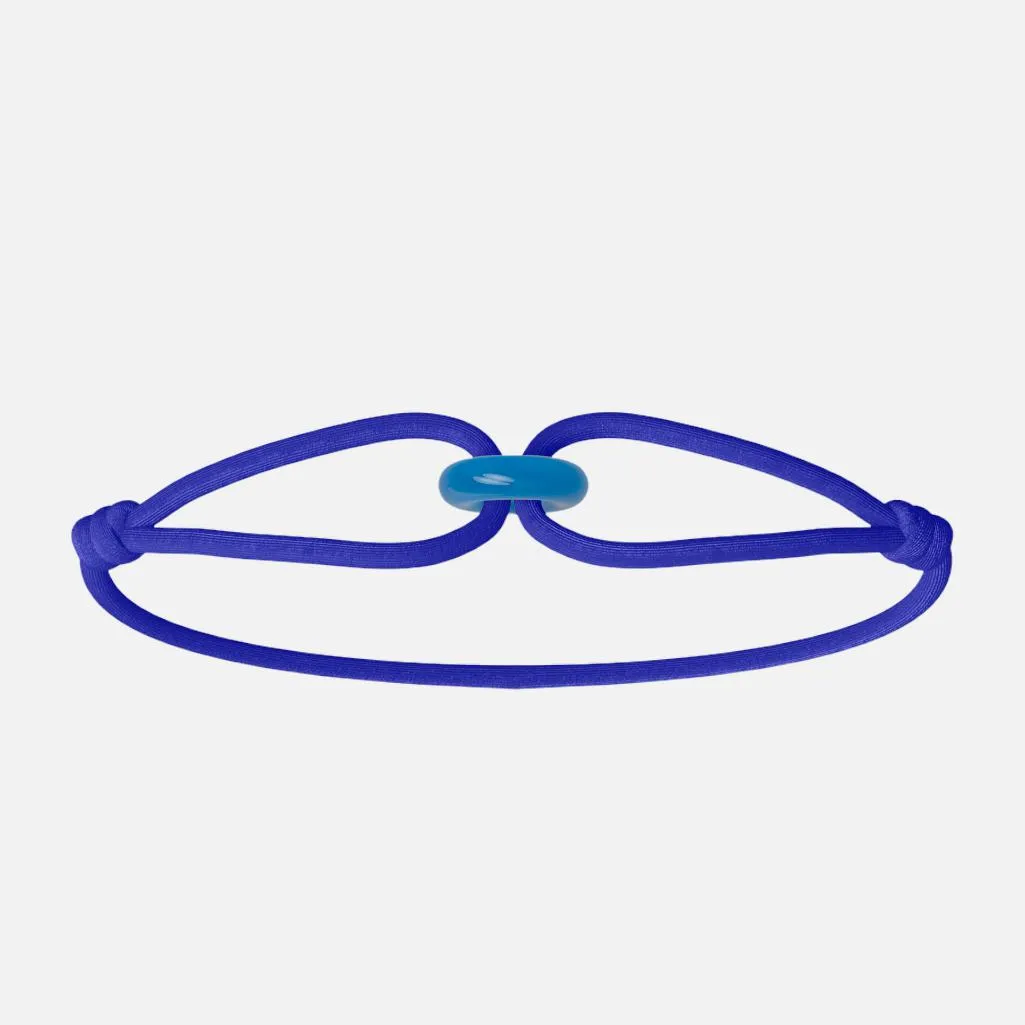 Wecord Blue Soho Cord Bracelet