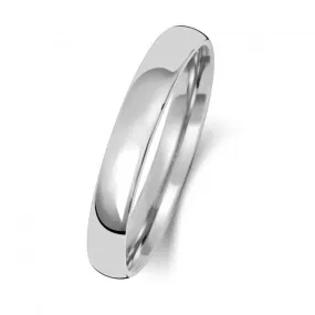 Wedding Band Platinum Slight Court 3mm-1.15 Wedding  Ring WP113L
