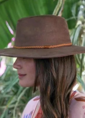 Wide Brim Banded Hat