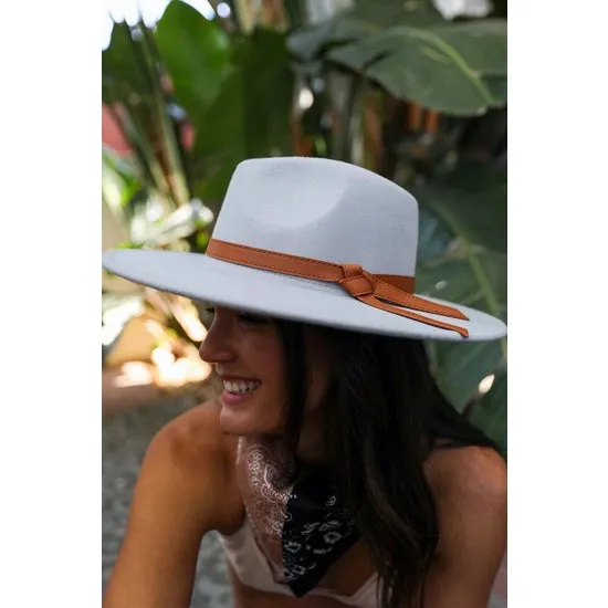 Wide Brim Banded Hat