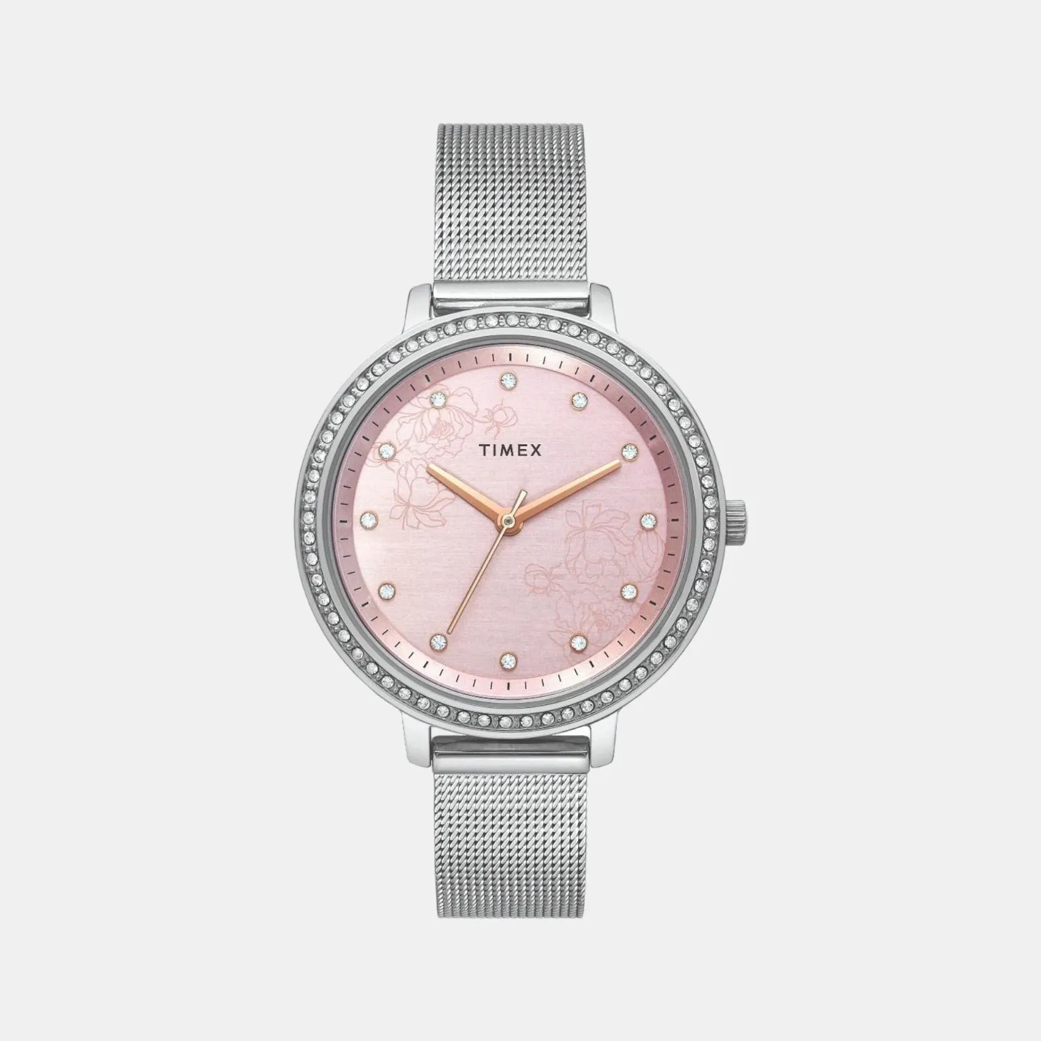 Women Pink Analog Stainless Steel Watch TWEL14700