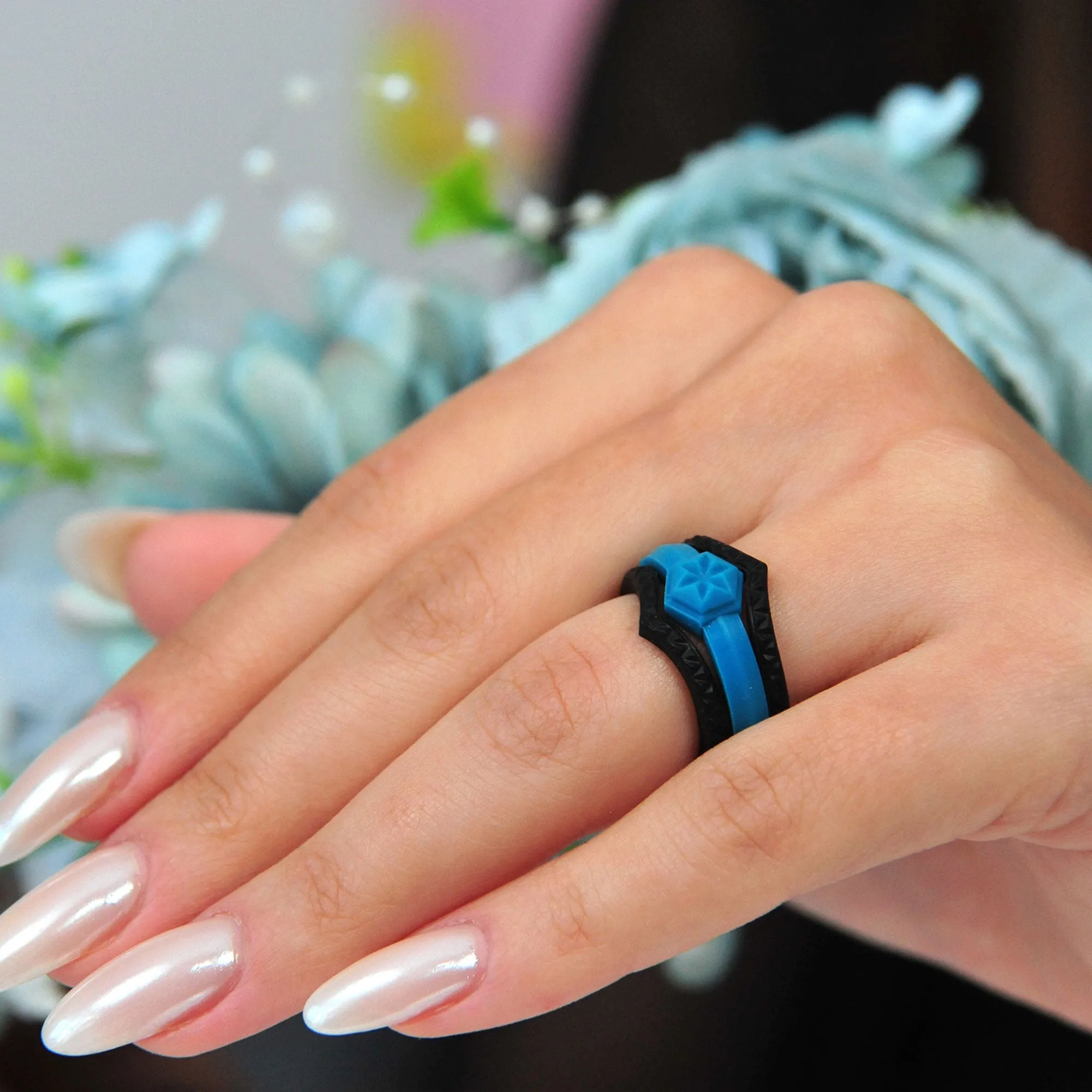 Women's Couture Silicone Rings - 5 Rings Set