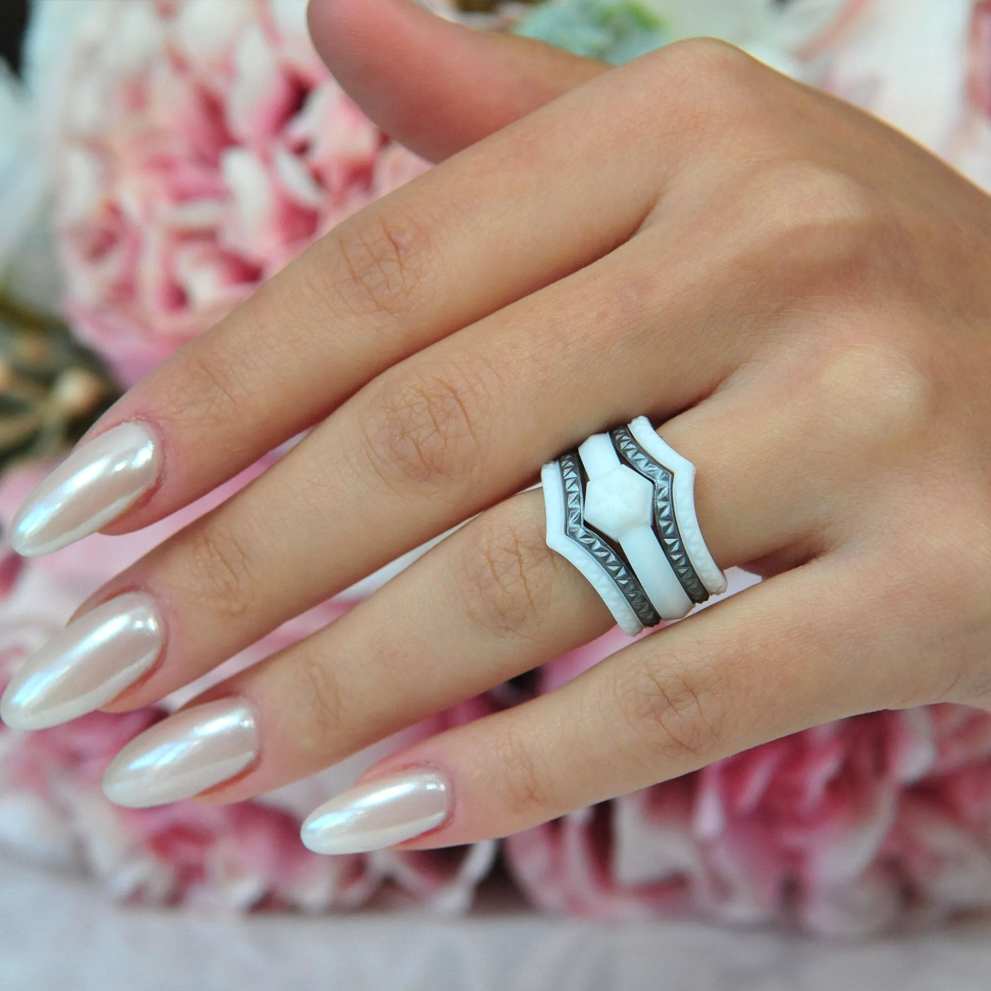 Women's Couture Silicone Rings - 5 Rings Set