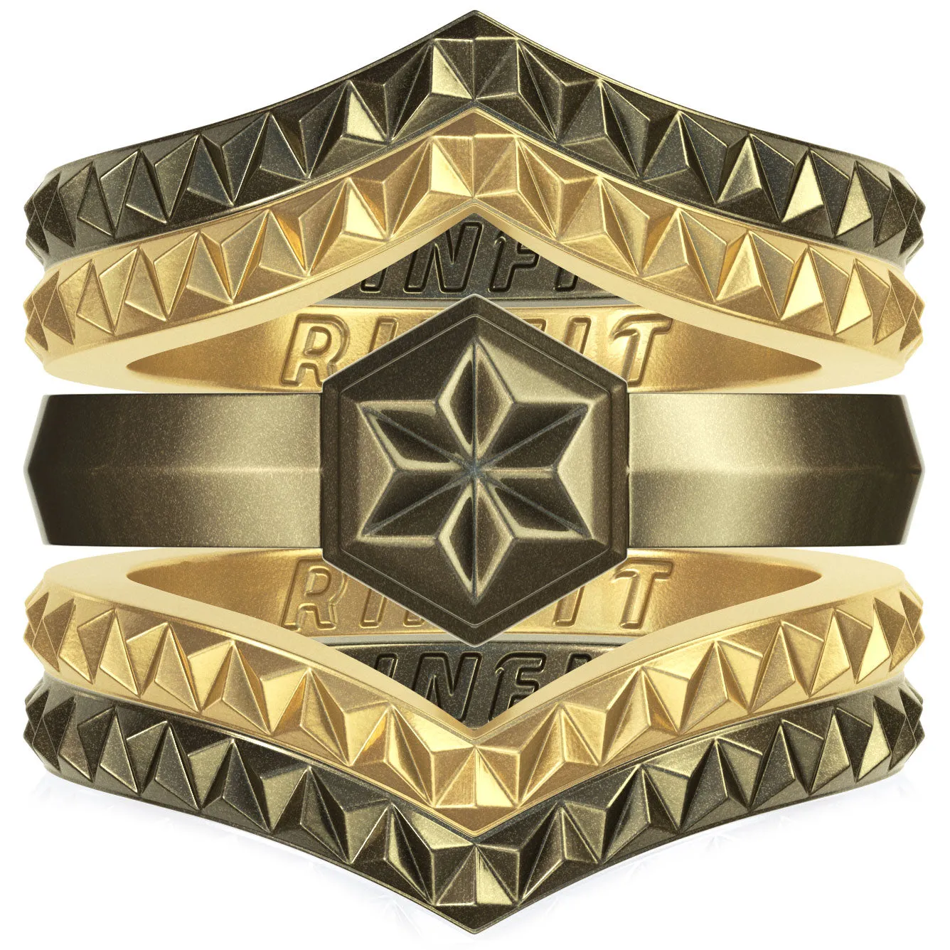 Women's Couture Silicone Rings - 5 Rings Set