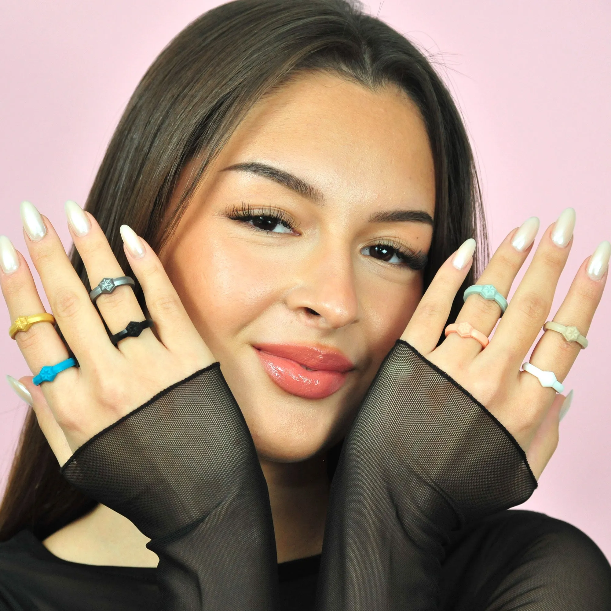 Women's Couture Silicone Rings - 5 Rings Set