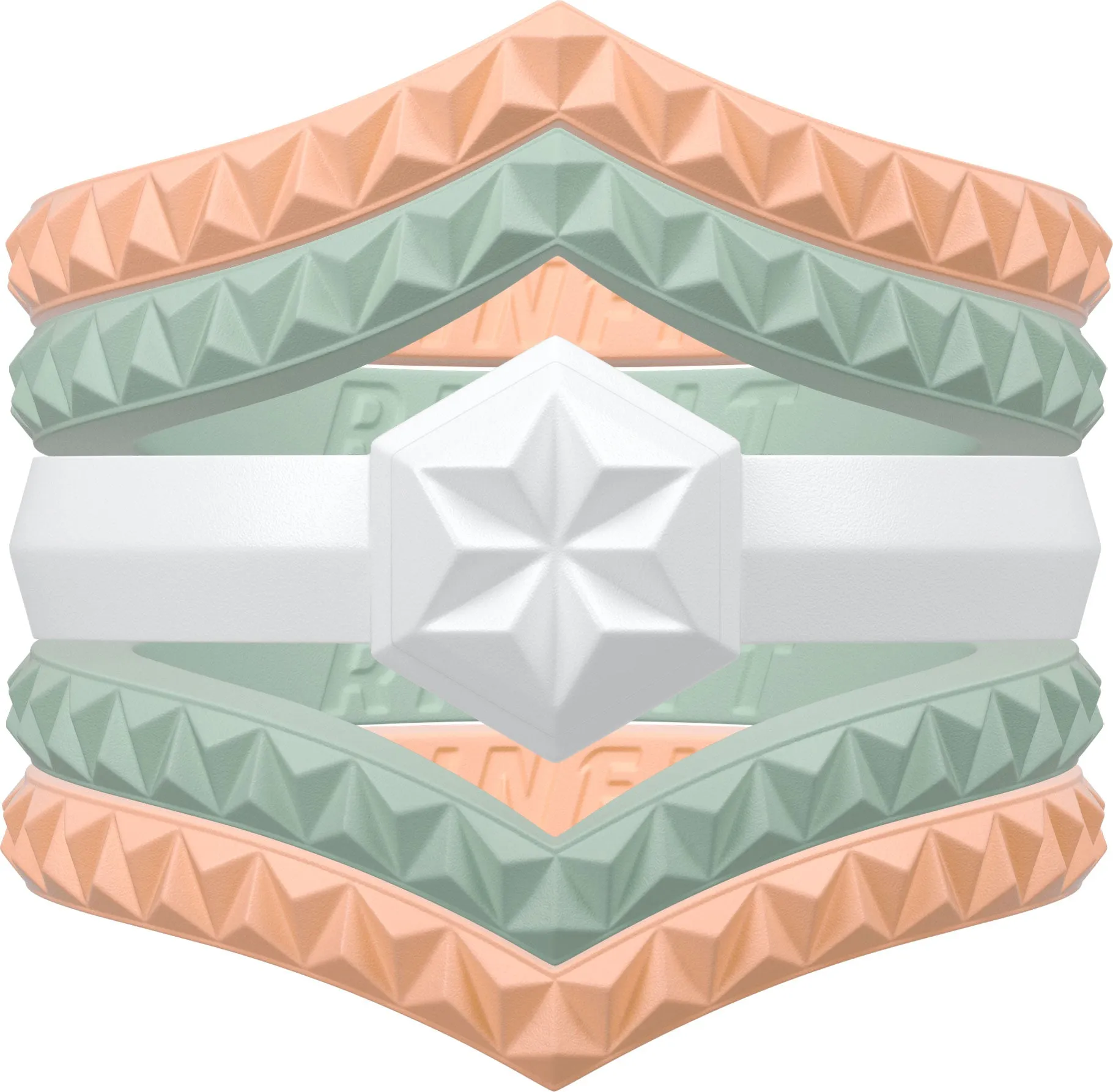 Women's Couture Silicone Rings - 5 Rings Set