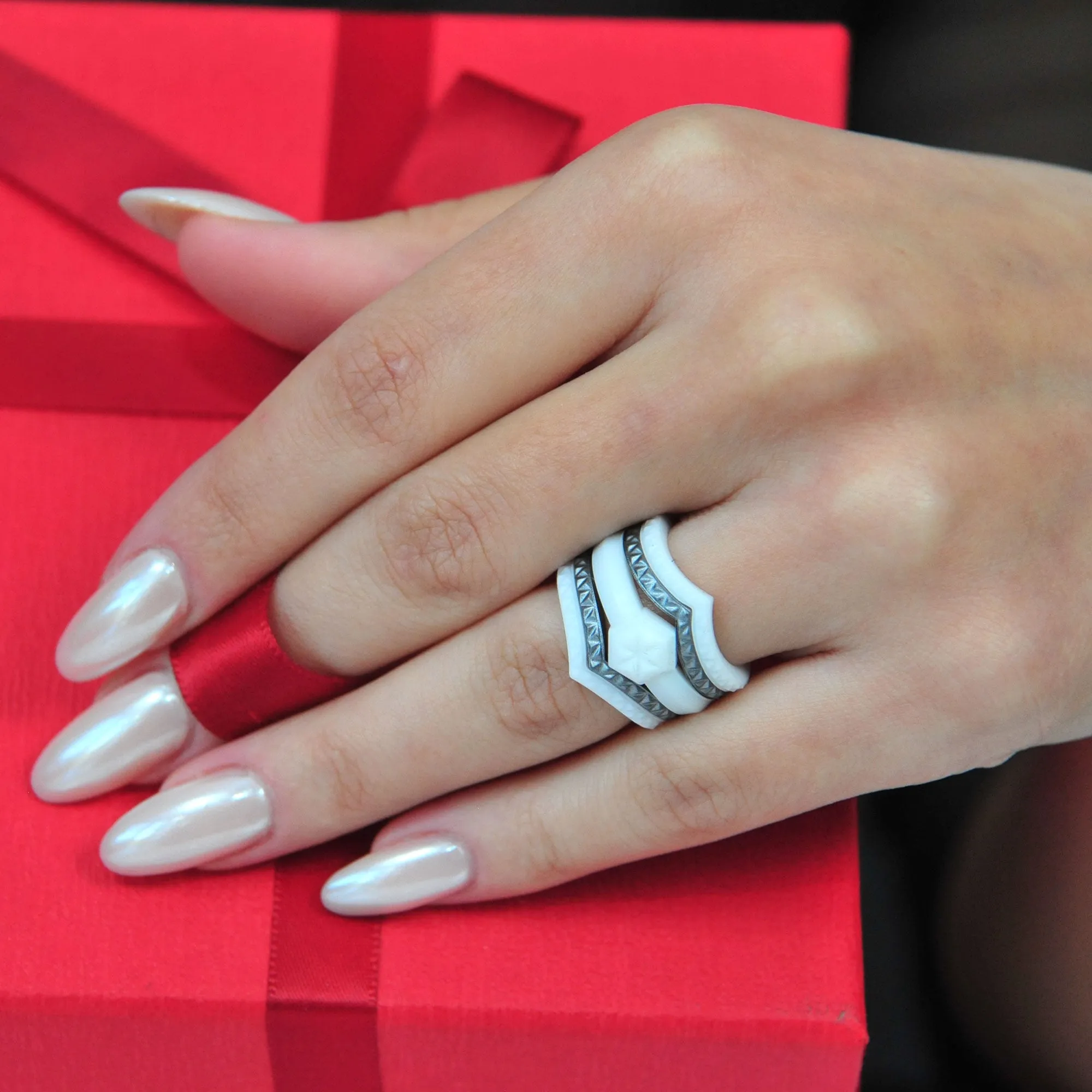 Women's Couture Silicone Rings - 5 Rings Set