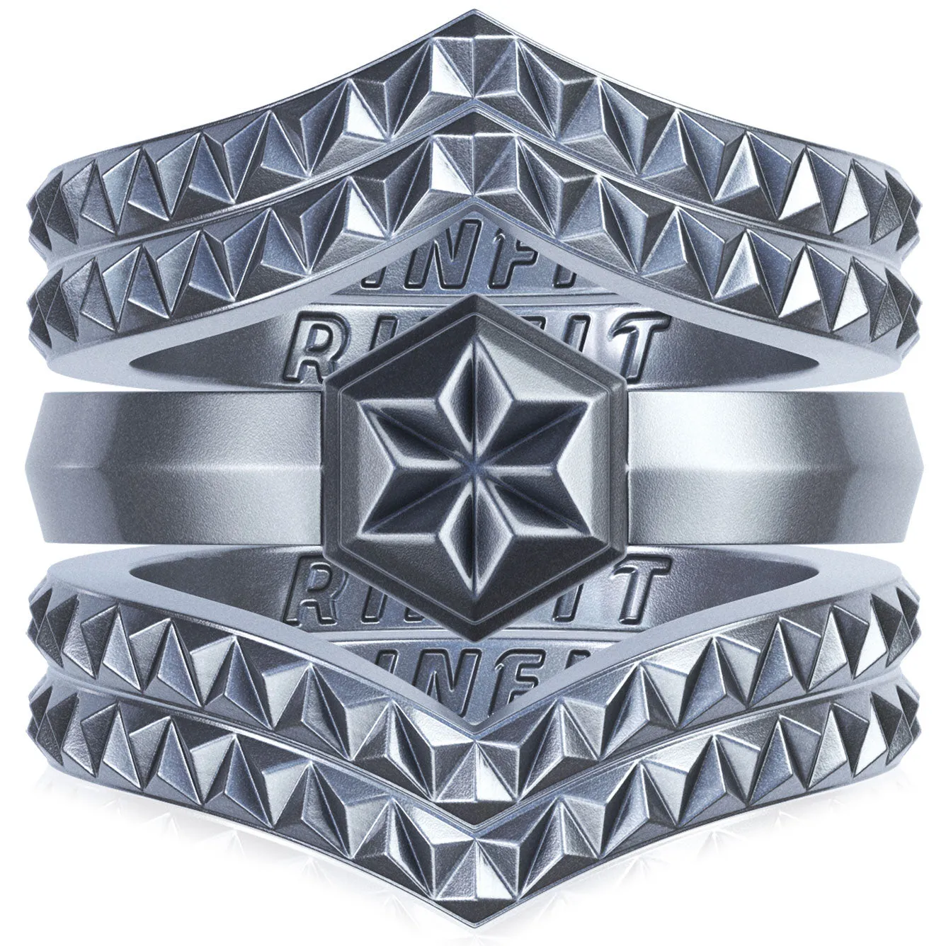 Women's Couture Silicone Rings - 5 Rings Set