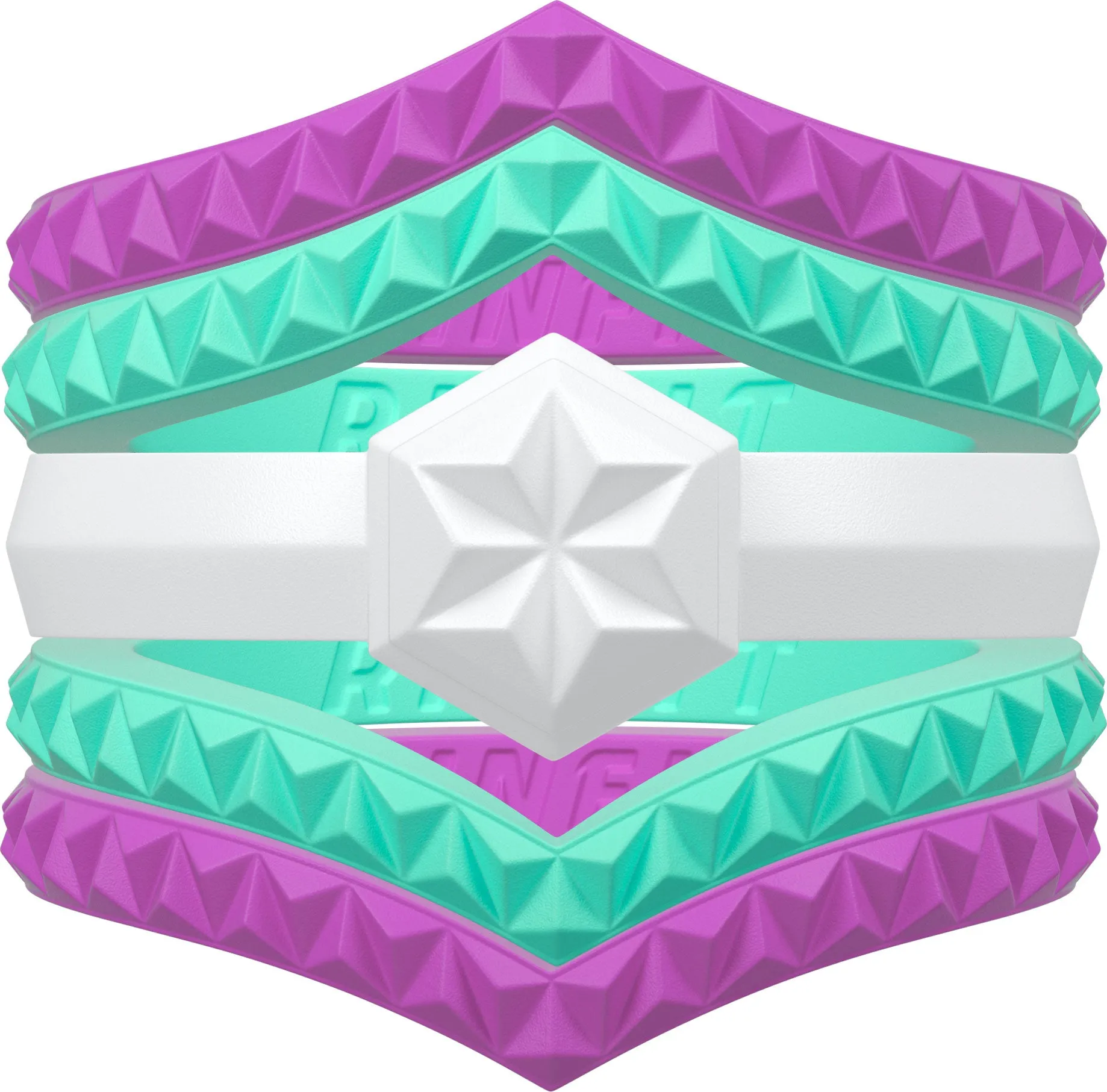 Women's Couture Silicone Rings - 5 Rings Set