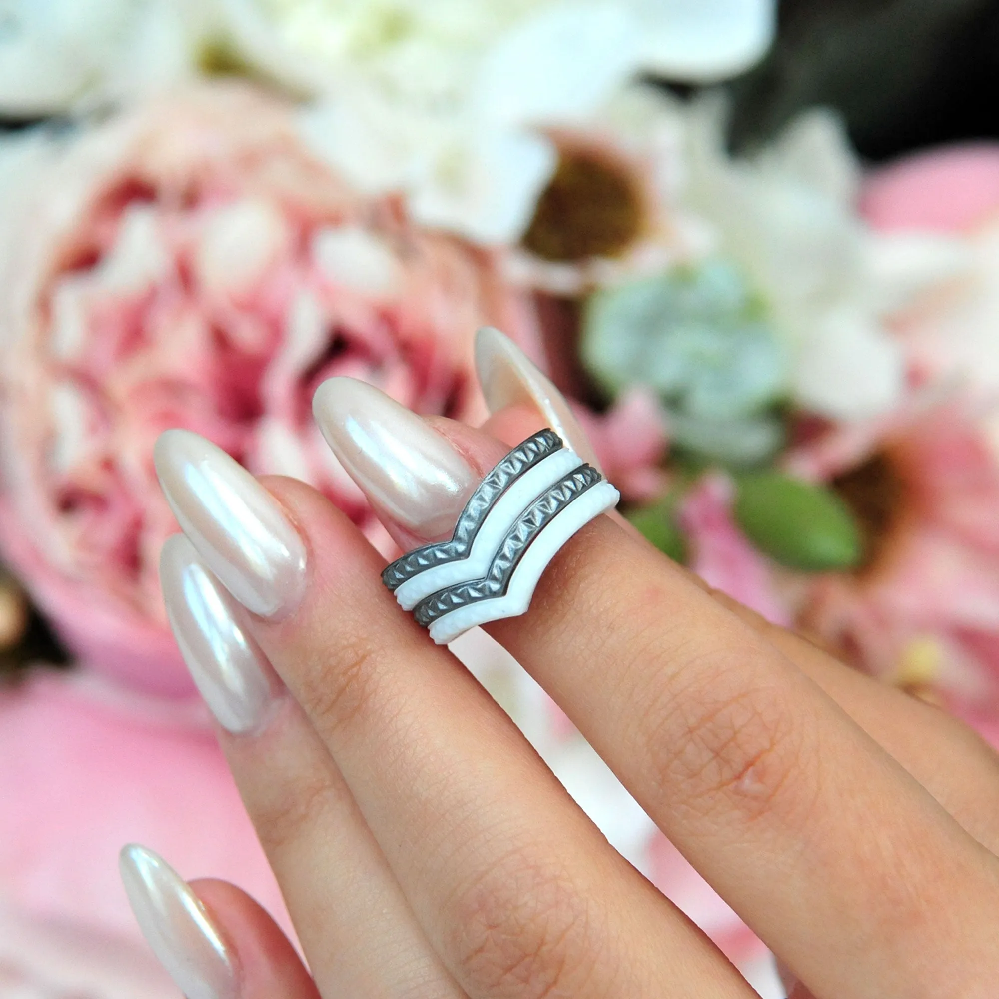 Women's Couture Silicone Rings - 5 Rings Set