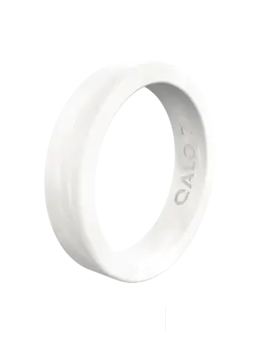 Women's Stackable Smooth Silicone Ring - Pearl